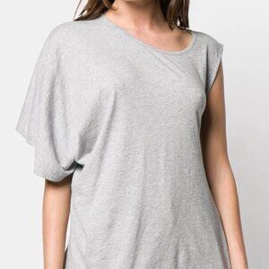 MM6 Maison Margiela Twist Back Grey Knit Tee - Size M